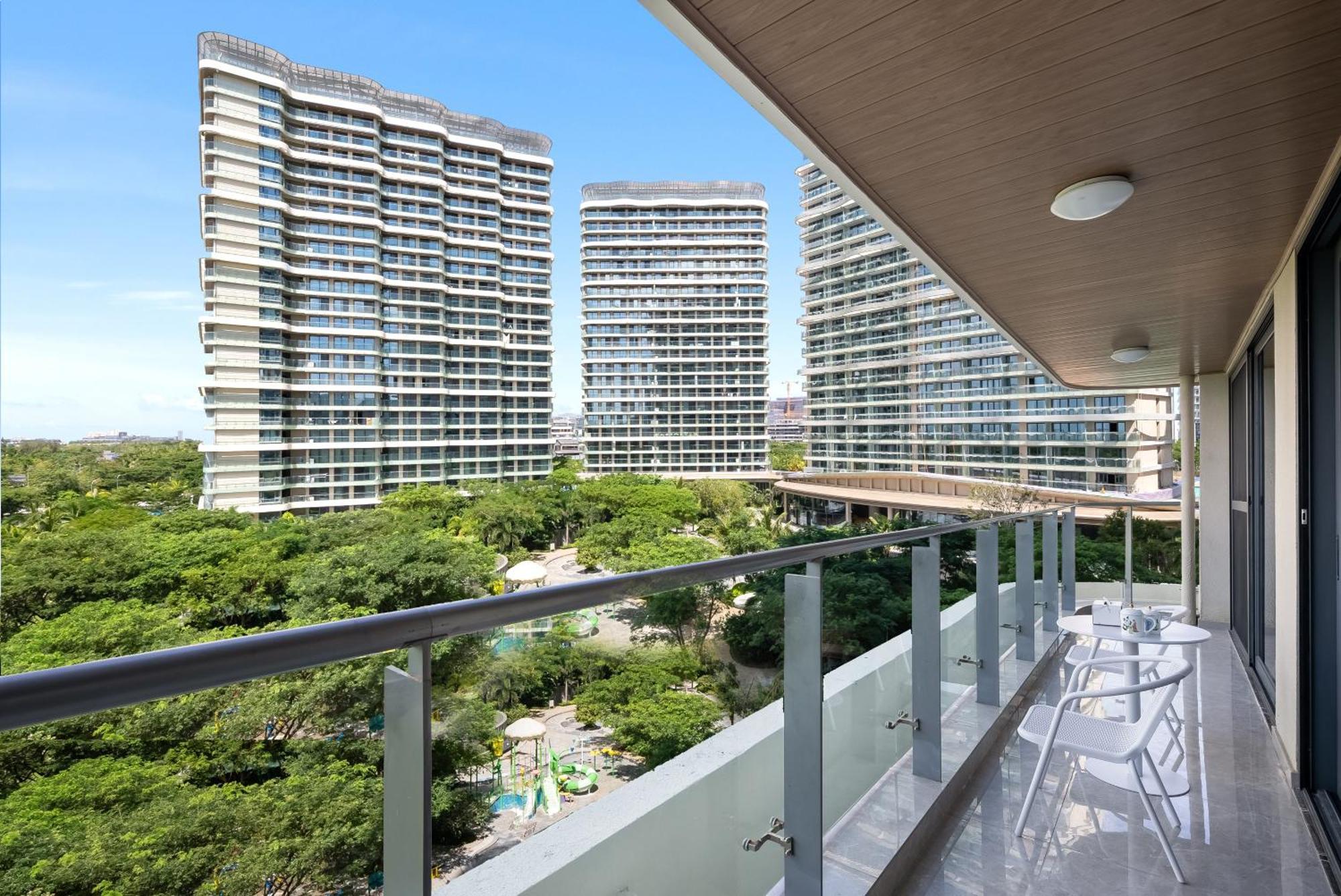 Puhai Sea View Apt By Hailan Tour At Sanya Yazhou Bay#Only 100 Meters To Beach And Sea Swimming Area エクステリア 写真