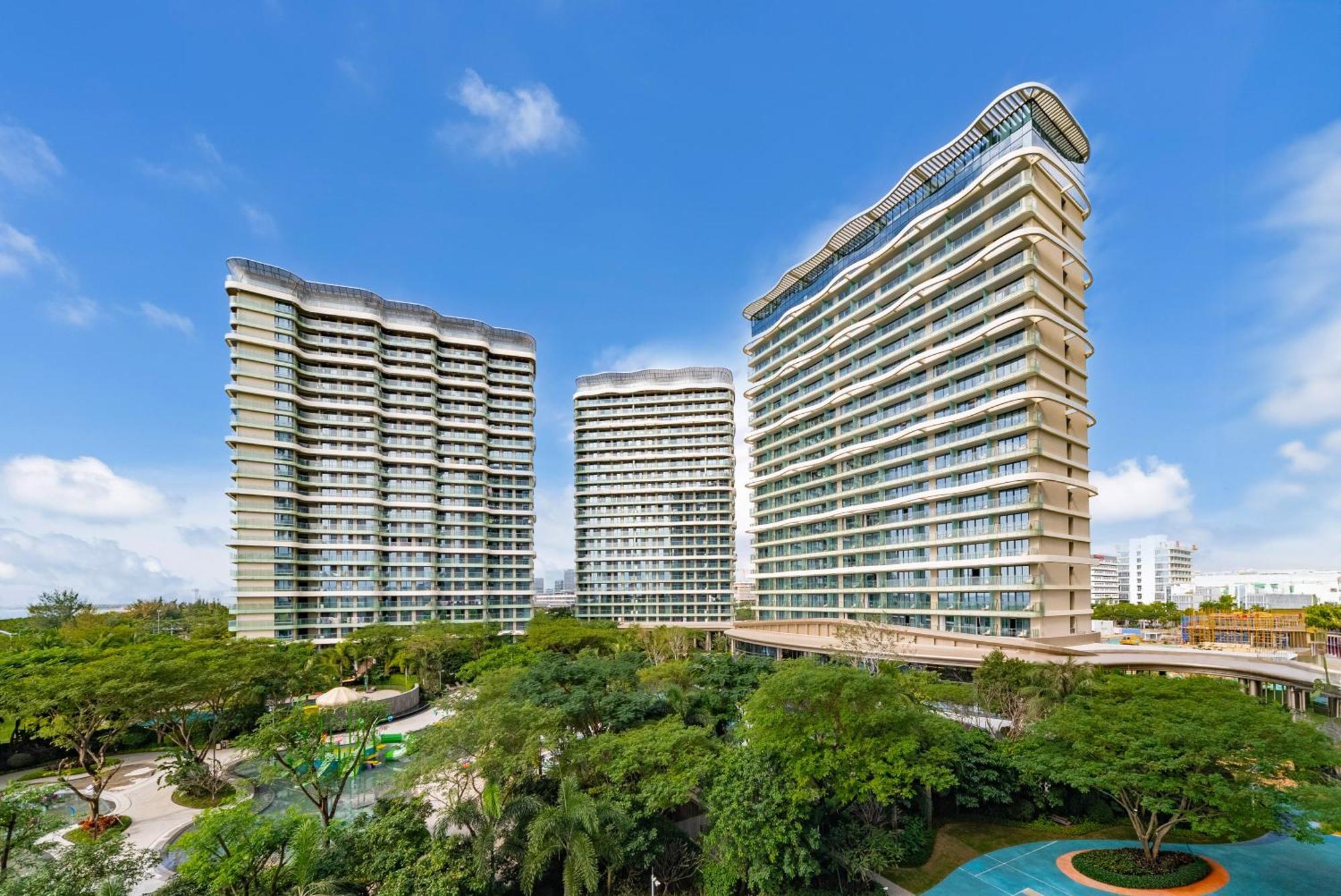 Puhai Sea View Apt By Hailan Tour At Sanya Yazhou Bay#Only 100 Meters To Beach And Sea Swimming Area エクステリア 写真